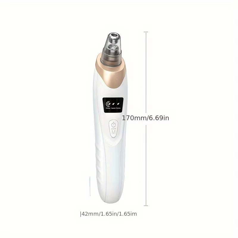 Blackhead Remover Pore Vacuum - 5 Suction - USB Rejected Facial Pore Cleaner Kit for Adult Acne Extractor Tool