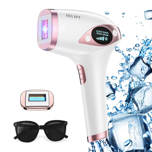 Laser T4 Laser Hair Removal Device Laser Hair Removal ICE Cold IPL Epilation Flashes 500000  IPL Hair Removal Painless