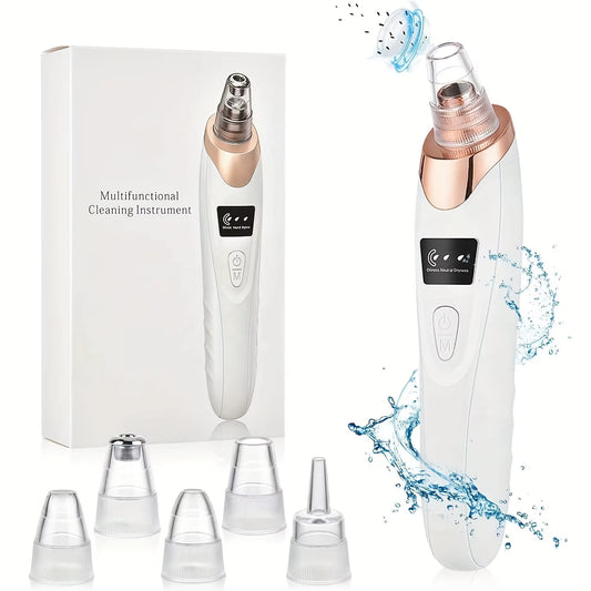 Blackhead Remover Pore Vacuum - 5 Suction - USB Rejected Facial Pore Cleaner Kit for Adult Acne Extractor Tool