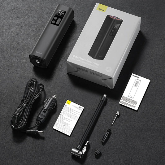 Mini Car Air Compressor 12V 150PSI Portable Car Tire Inflator Smart Digital Inflatable Pump for Car Bicycle Boat Air Pump